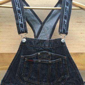 90s Vintage FUBU Men's Dark Wash Overalls